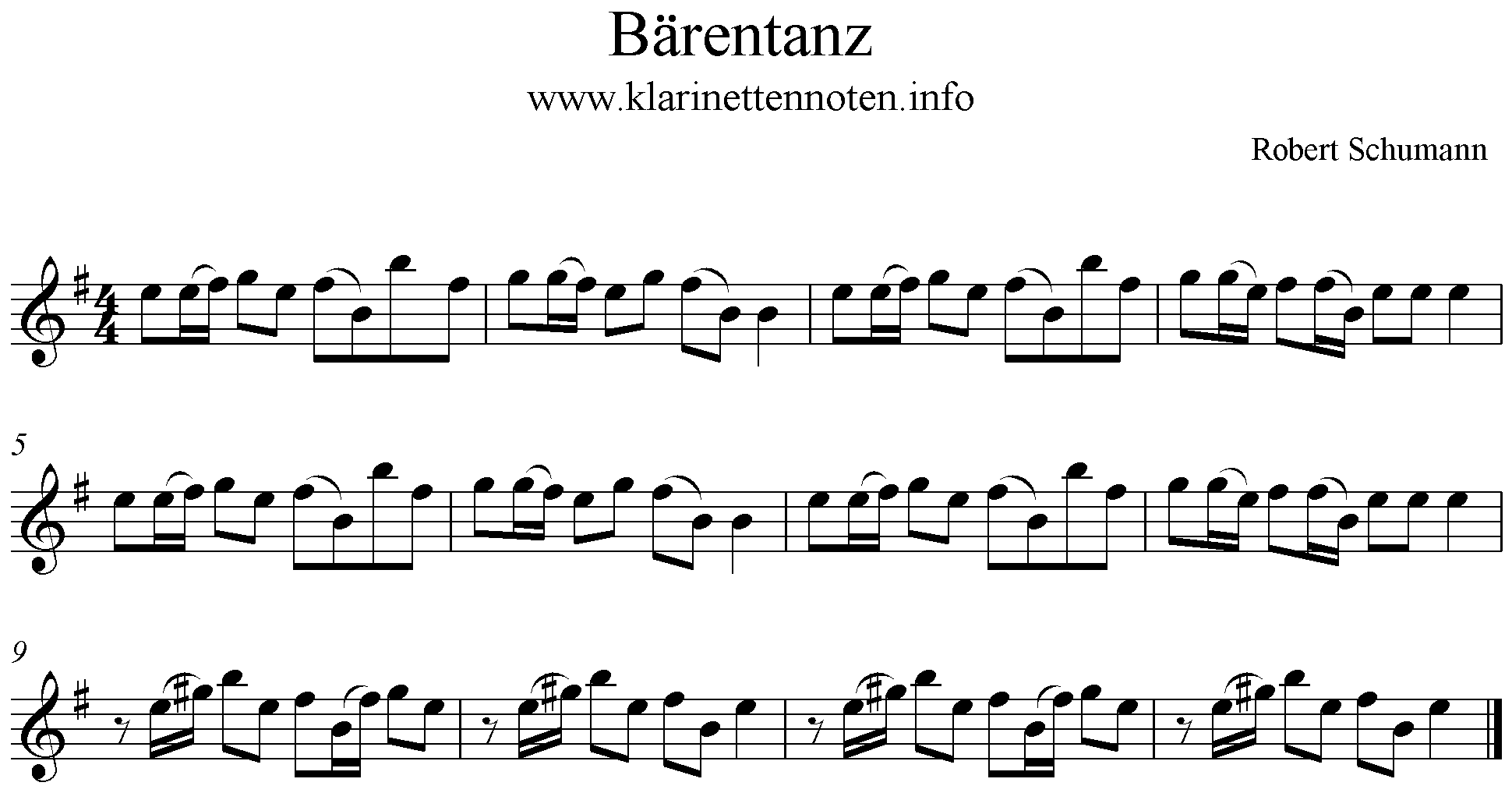 Bärentanz Robert Schumann